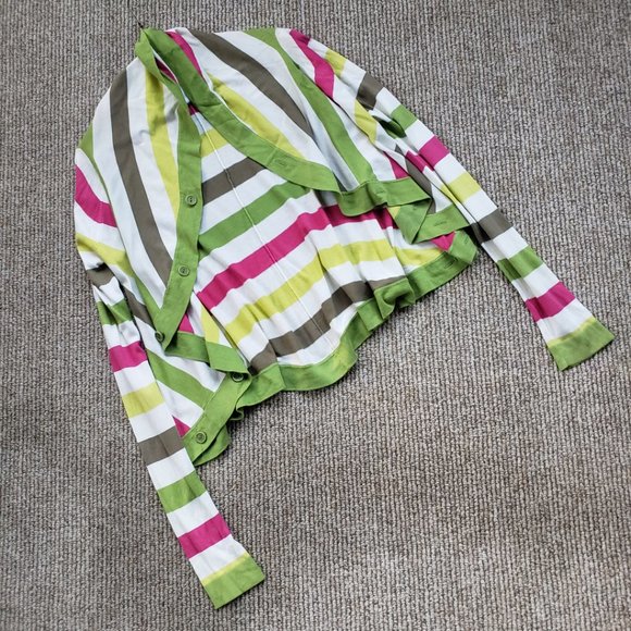 Vintage Y2K BCBG MAXAZRIA Striped Knit Crop Top Women's Small - Picture 11 of 12